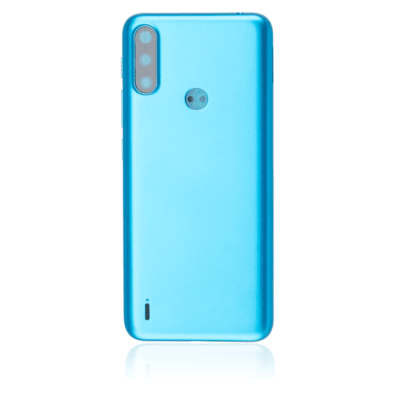 Replacement Back Cover Compatible For Motorola Moto E7 Power (XT2097-6 / 2021) (Tahiti Blue)