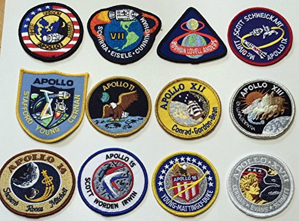 17 Mission PATCH NASA COLLAGE MINT USA ORIGINAL AB Emblem APOLLO 1-11