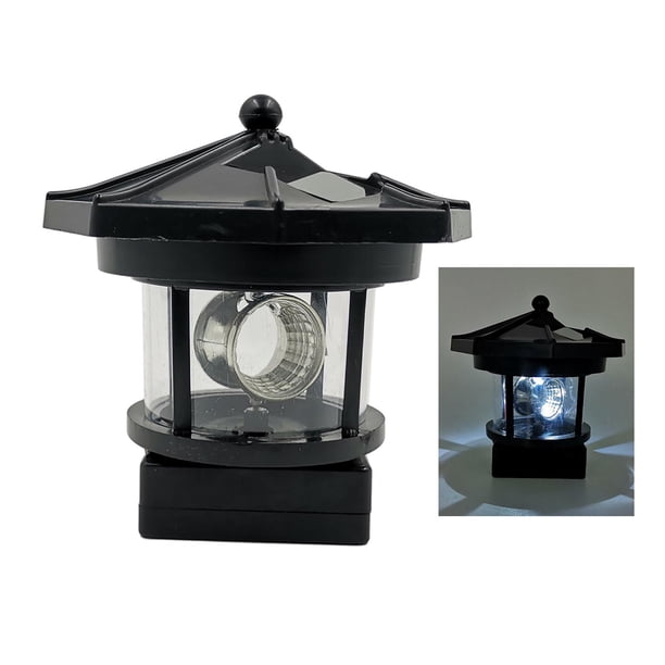 Luz LED Giratoria Macarena de Jardín Impermeable 360 grados negro
