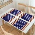 thumbnail image 5 of Blueek 4PCS Independence Day Themed Placemats - Durable Linen, Easy Clean USA Flag Table Mats for Festive Dining, 16x12 Inch, 5 of 6