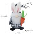 thumbnail image 3 of Pascua Gnomo sin rostro Conejo Zanahoria Rudolph Juguetes sin rostro para el hogar (Conejo macho) Likrtyny Libre de BPA, 3 of 6