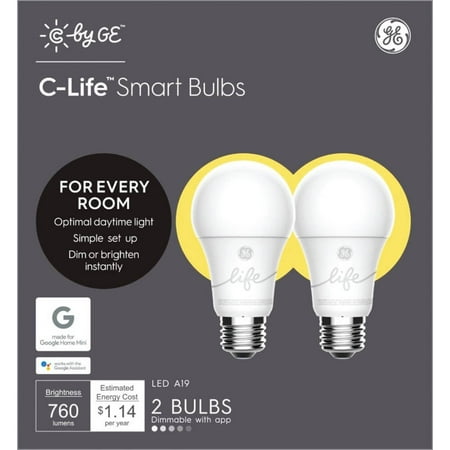 C by GE C-Sleep Series General Electric Smart Bulbs (2-Pack) - Warm White