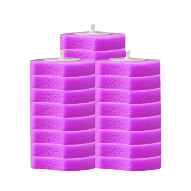 Accesorios desechables para escobillas de inodoro, sistema de limpieza, cabezales de repuesto, mango largo 24x cabeza Baoblaze Cepillo de baño desechable