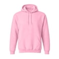 thumbnail image 4 of UDAUDU Mens Hooded Sweatshirt Casual Relaxed Fit Thermal Fleece Pullover Hoodie Ribbed Cuffs Hem for Workout Outdoor Activities Pink S, 4 of 5