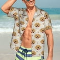 thumbnail image 3 of Fotbe Labrador Retriever Dog Hawaiian Shirt for Men Unisex Summer Beach Casual Short Sleeve Cotton Linen Button Down Shirts-XX-Large, 3 of 5