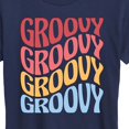 thumbnail image 3 of Instant Message - Wavy Groovy Stacked - Women's Short Sleeve Graphic T-Shirt, 3 of 6