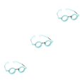 thumbnail image 3 of maskred Adult Optical Trial Lens Frame Eyeglasses Optometry Optician Tool Optic Blue 66mm 3Set, 3 of 6