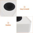 thumbnail image 4 of CIMAXIC 2Pcs Portable ABS Injection Molding Triangle Shaped Interview Mic Microphone Logo Flag Station Logo (White),3.74"X3.74"X1.77", 4 of 5