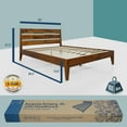 thumbnail image 7 of Acacia Emery Solid Wood Bed Frame With headboard Queen Caramel, 7 of 7