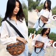 thumbnail image 2 of Sywqhk Bolso Cruzado Con Estampado De Serpiente Para Mujer, Paquete De Cadena Para La Cintura, Bolso De Hombro (Naranja) Sywqhk Para estrenar, 2 of 9