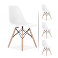 thumbnail image 1 of Sillas Tipo Eames OLU Kit 4pz Estilo Minimalista Moderno Color Blanca, 1 of 6