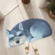 thumbnail image 5 of Alfombras de baño, alfombra 3D con temática de perro, felpudo de bienvenida de 87 x 40 cm, antideslizante, para verano, divertidas y novedosas, para decoración de interiores y exteriores., 5 of 8