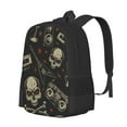 thumbnail image 2 of XMXT Travel Laptop Backpack for School Work, Skeleton Rock Music Print Large Capacity Bookbag Travel Bag Backpacks for Women Men, 2 of 9
