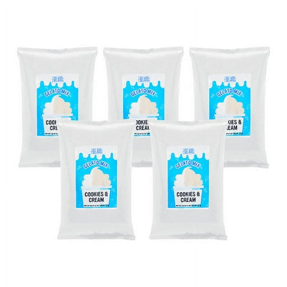 The Gelato Lab Cookies & Cream Soft Serve Mix 3 lb/1.36 kgs - 5/Case