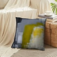 thumbnail image 3 of LALILO Throw Pillow Covers Grey And Yellow Art Art Gallery Yellow Grey Cushion Cover 18" x 18", 2 Pack, 3 of 6