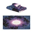 thumbnail image 2 of 3 Piece Bath Towels Set Bath Towel, Hand Towel and Face Towel for Bathroom, Gym, Hotel Solar Vortex, 2 of 8
