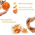 thumbnail image 4 of Korty - Juego de 2 peladores de acero inoxidable redondos de color naranja para cocina, accesorios de cocina, 4 of 8