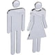 thumbnail image 3 of Letreros de WC Letreros de baño masculinos y femeninos Letreros de baño masculinos y femeninos Pictograma de WC Placa de puerta 2 piezas Pegatinas adhesivas para WC, 3 of 5