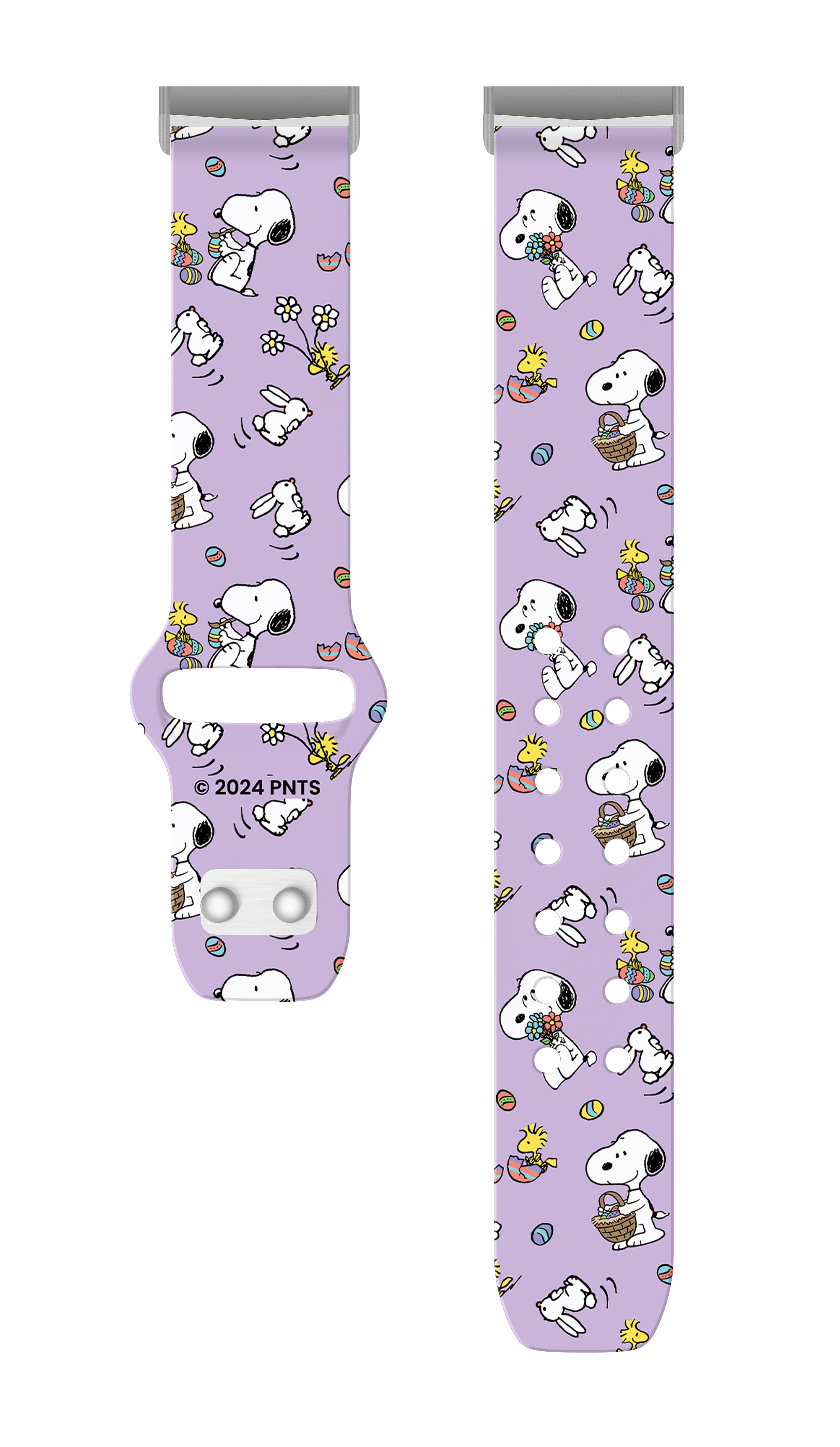 Peanuts Easter HD Unisex Watch Band Compatible with FitBit Versa 3 & Sense (20mm Short Bunny Hop) by Affinity Bands