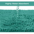 thumbnail image 6 of Bath Mat By LuxUrux-Extra-Soft Plush Bath Shower Bathroom Rug,1'' Chenille Microfiber Material, Super Absorbent Shaggy Bath Rug. Machine Wash & Dry (15 x 23, Turquoise), 6 of 8