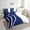 Blue White, variant on Erosebridal Teenager Geometric Stripes Bedding Sets Twin Size,Blue White Comforter Sets with Sheets,Abstract Decoration,Reversible,Lightweight,7-Piece
