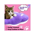 thumbnail image 4 of Cat Paw Shaped Plush Pillow Chair - Comfy Floor Seat For Gamer, Worker, And Girl - 28"X24" Cozy Lazy Cushion For Dining Room And Bedroom Decor - Black Color Gift Idea, 4 of 12