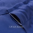 thumbnail image 4 of Blue Valances for Windows Blackout Valance Rod Pocket Thermal Insulated Window Treatment Tiers Solid Short Curtain for Small Window Bedroom 52 x 18 Inches 1 Panel Navy Blue, 4 of 6