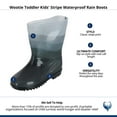thumbnail image 4 of Wootie Toddler Kids' Stripe Waterproof Rain Boots, 4 of 4