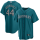 thumbnail image 1 of Camiseta clásica de béisbol verde azulado de Julio Rodríguez de los Seattle Mariners, con número de estrella bordado.-XXXL, 1 of 2