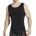 thumbnail image 2 of Einccm Men's Mesh Tank Top Sleeveless Undershirt, Breathable Lightweight Gauze, Semi-Sheer Compression Shapewear Base Layer, Slim Fit Muscle Shirt for Gym Workout Casual Summer Wear, 2 of 4
