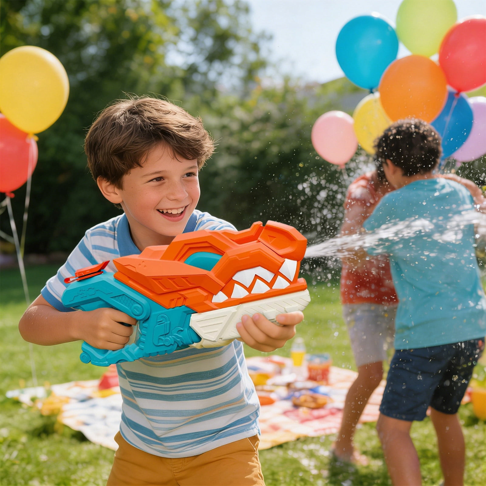 Water Fighting Summer Toys for Kids Ages 8-12,Water Gun for Kids, Squirt Guns Range Up to 32Ft Powerful Water Blaster for Summer Pool Beach Party Toys