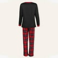 thumbnail image 4 of Chemise d'Automne Familiale Haut Pantalon à Carreaux Style de Noël Costume Quotidien (Rouge P Papa), 4 of 9