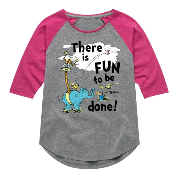Dr. Seuss - Fun To Be Done - Toddler And Youth Raglan Graphic T-Shirt