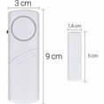 thumbnail image 4 of Paquete de 4 alarmas antirrobo para ventanas del hogar, mosquitera antirrobo para ventanas, puertas magnéticas pequeñas, seguridad para el hogar, funcionamiento magnético antirrobo, 4 of 5