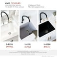 thumbnail image 6 of Stylish Dual Mount 25" White Granite Single-Bowl Kitchen Sink + 1 Accs, Net Wt 2 Units S-825H, 6 of 15