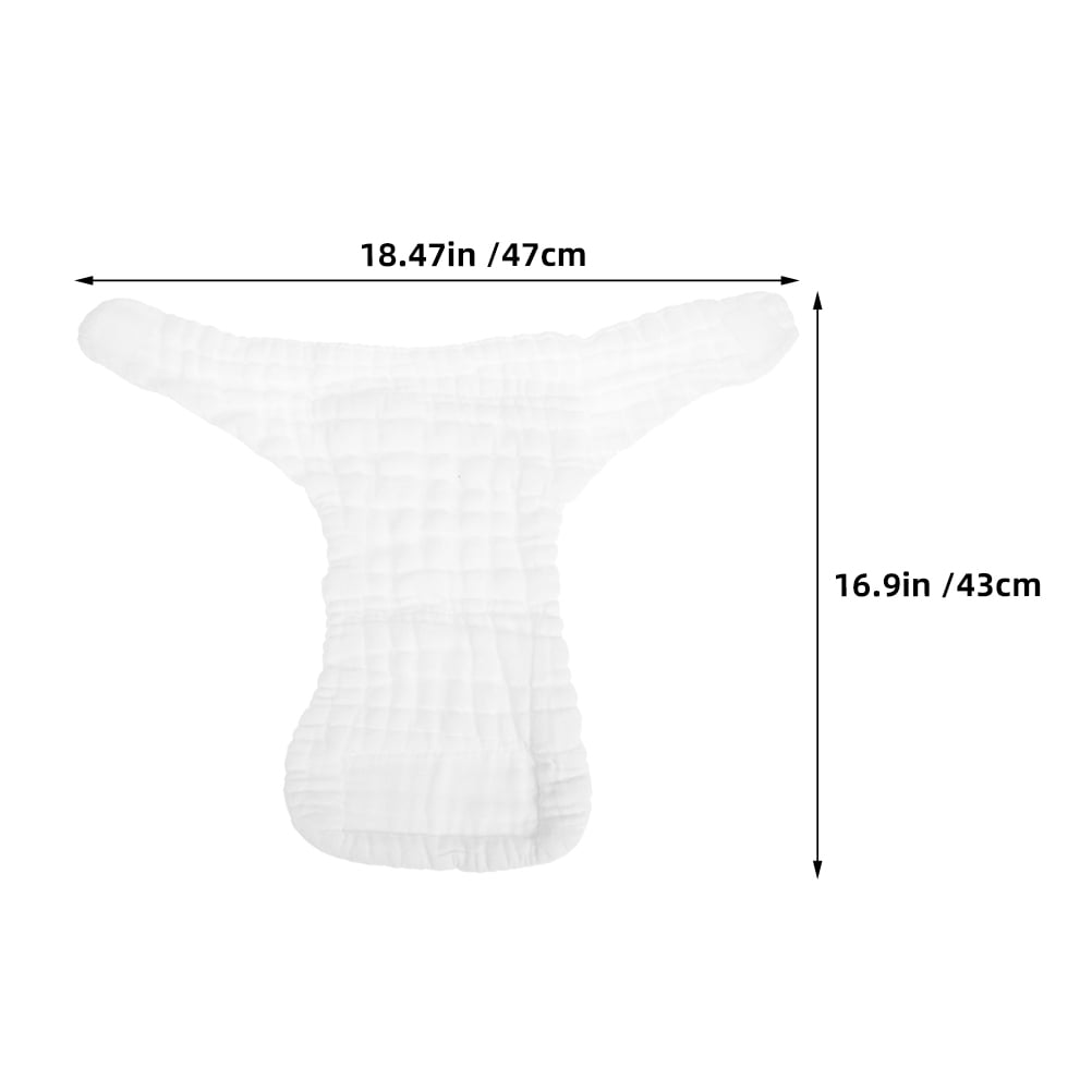 COMPUKAS 5-Pack Soft and Washable Baby Cotton Nappies Reusable for Daily Use by Parents, Comfortable and