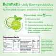 thumbnail image 3 of BelliWelli Daily Fiber Supplement with Probiotics, Electrolytes, and Collagen - Cucumber Lime Cooler, 6.4 oz, 3 of 10