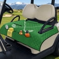 thumbnail image 3 of Whosucclay 4 Pockets Golf Cart Towel Blanket for Club Car Club Cars, Easy Carry Golf Cart Seat Covers Travel-friendly Golf Cart Seat Blanket, Golf Club Print, 3 of 9