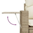 thumbnail image 6 of vidaXL Garden Sofa Set Beige, Cream White, 6 of 6