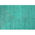 thumbnail image 1 of Ahgly Company Machine Washable Indoor Rectangle Oriental Turquoise Blue Industrial Area Rugs, 2' x 3', 1 of 4