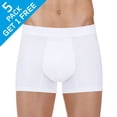 thumbnail image 2 of PROTECHDRY - Washable & Reusable Urinary Incontinence Cotton Boxer Underwear for Men (approx 3.5" leg), Built In Absorbent Area (non removable), White, XX-Large (5-Pack / Buy 4 Get 1 Free), 2 of 10
