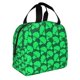 thumbnail image 2 of Fotbe Green Broccoli Bolsa Térmica con Estampado y Forro de Aluminio Grueso Bolsa de Almuerzo con Bolsillo Frontal para Hombres y Mujeres, Ideal para Trabajo, Escuela, 2 of 8