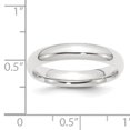 thumbnail image 2 of Platinum 4mm Comfort-Fit Wedding Band Ring Size 7.5, 2 of 6