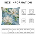 thumbnail image 5 of Orinice Waterproof Pillow Covers for Couch Throw Pillow Cases Farmhouse White Magnolia Flower Decorative Cushion Pillow Covers  ,Indoor Outdoor Decoration Abstract Floral Oil Painting Texture 22x22in, 5 of 5