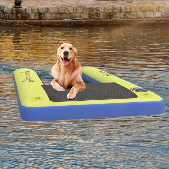 DEXTRUS Foldable 27.16" Long PVC Pet Ramp, Yellow, 165 lb Limit