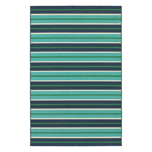 Avalon Home Mackay Horizontal Stripes Indoor/Outdoor Area Rug