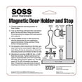 thumbnail image 4 of SOSS Zinc Magnetic Door Stop with Hidden Screw Mounts, White Exterior Finish, MDHBWH-HS, 7 x 1 inches, 4 of 5