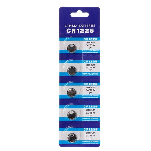 5Pieces 3 Volt Non Rechargeable Round Button Batteries Cell CR1225 Bateries