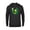 Black, variant on Barney Lucky Horseshoe St. Patrick's Day - Pullover Hoodie for Adults - Customized-Black