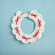 thumbnail image 1 of Dog Cat Crochet Bow Tie Collar Cute Knitted Scarf Plaid Pet Wool Bandana Collar with Flower Bell Cat Necklace, 1 of 4